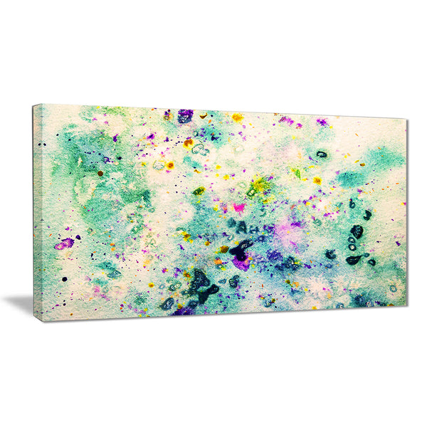 Color Splatter Abstract Canvas Art Print