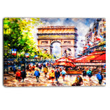 arc d' triomphe paris cityscape canvas print PT6389