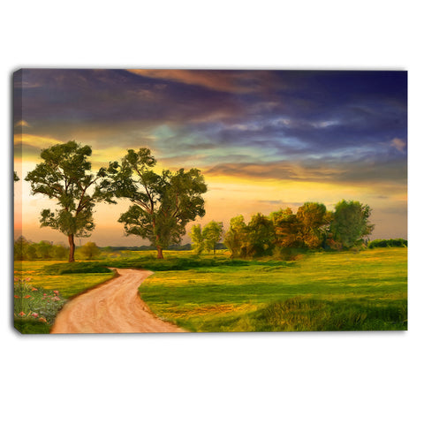 road to bliss landscape canvas art print PT6391