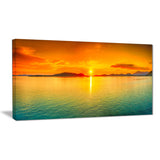sunset panorama photography canvas art print PT6408