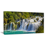 waterfall krka panorama landscape photography canvas print PT6409