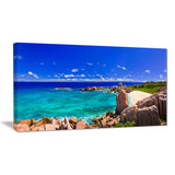 tropical beach panorama seascape photo canvas print PT6412