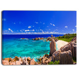 tropical beach panorama seascape photo canvas print PT6412