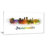jacksonville skyline cityscape canvas art print PT6418