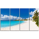 caribbean beach panorama landscape photo canvas art print PT6430