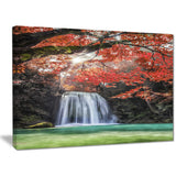 Erawan Waterfall Photography Canvas Art Print