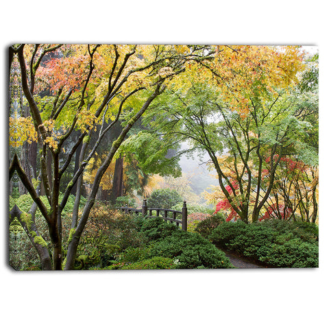 maple tree canopy by bridge photography canvas print PT6495