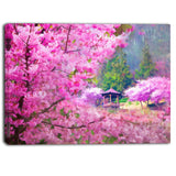 japanese cherry flowers floral canvas art print PT6500