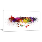 chicago skyline cityscape canvas art print PT6510