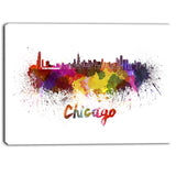 chicago skyline cityscape canvas art print PT6510