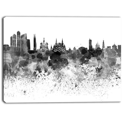 moscow skyline cityscape canvas art print PT6520