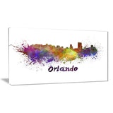 orlando skyline cityscape canvas art print PT6522