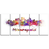minneapolis skyline cityscape canvas art print PT6524