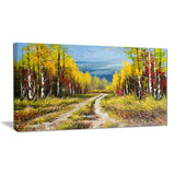 golden autumn landscape canvas art print PT6532