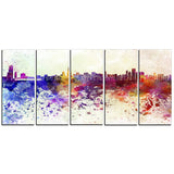 chicago skyline cityscape canvas art print PT6542