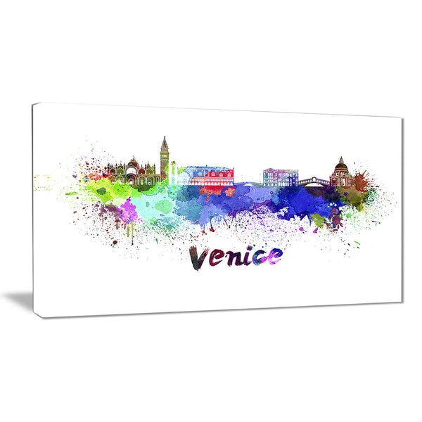 venice skyline cityscape canvas art print PT6545