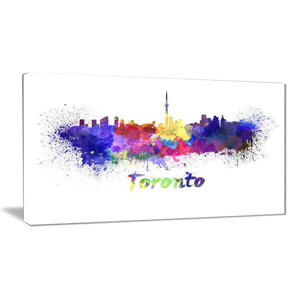 toronto skyline cityscape canvas art print PT6549