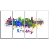 reading skyline cityscape canvas artwork print PT6554
