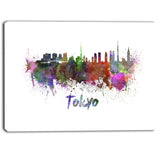 tokyo skyline cityscape canvas artwork print PT6562