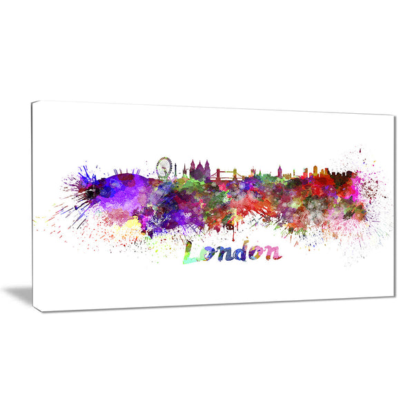 london skyline cityscape canvas artwork print PT6563