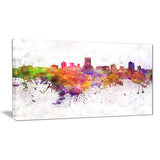 milwaukee skyline cityscape canvas artwork print PT6568
