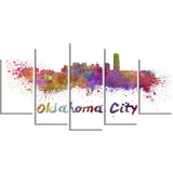 oklahoma skyline cityscape canvas artwork print PT6571