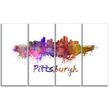 pittsburgh skyline cityscape canvas artwork print PT6575