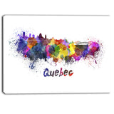 quebec skyline cityscape canvas artwork print PT6584