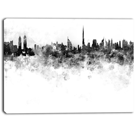 dubai skyline cityscape canvas artwork print PT6586