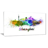 shanghai skyline cityscape canvas artwork print PT6590