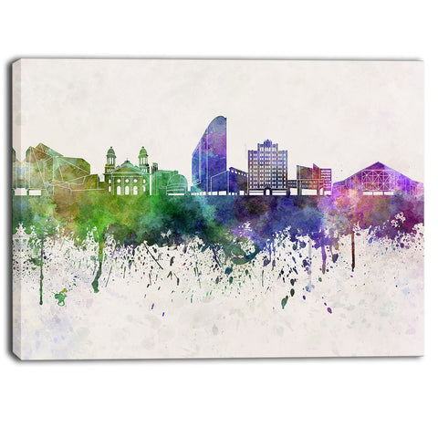 san jose skyline cityscape canvas artwork print PT6599