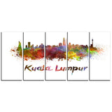 kuala lumpur skyline cityscape canvas artwork print PT6603