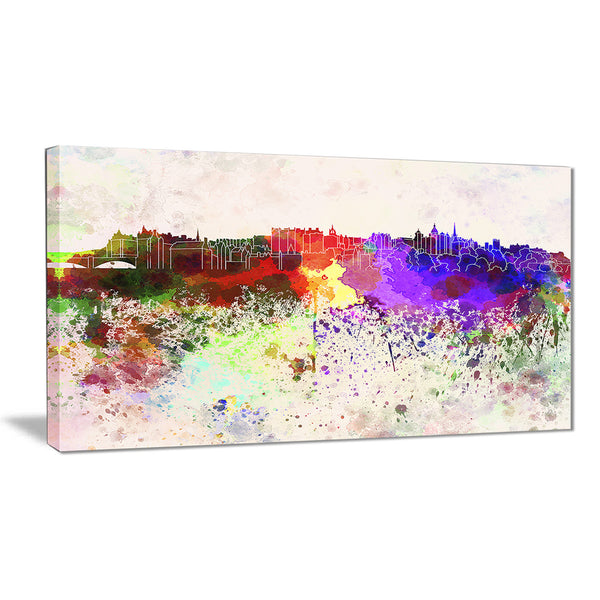 edinburgh skyline cityscape canvas artwork print PT6606