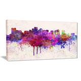 boston skyline cityscape canvas artwork print PT6610