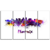 phoenix skyline cityscape canvas artwork print PT6613