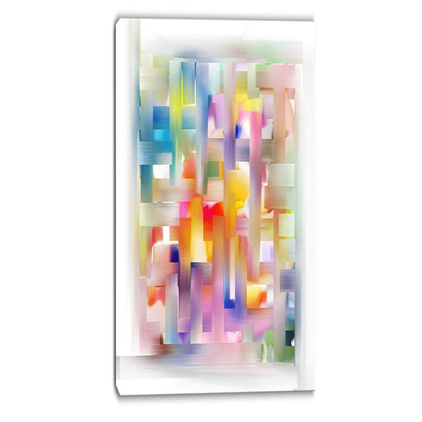 colorful seamless pattern abstract canvas art print PT6649