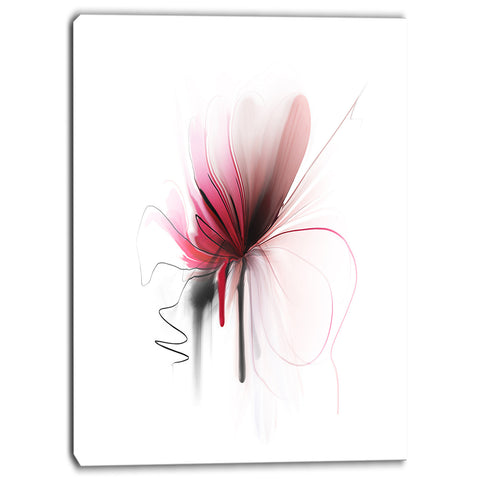 abstract flower floral digital canvas art print PT6656