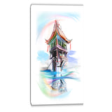 pagoda in vietnam digital canvas art print PT6674