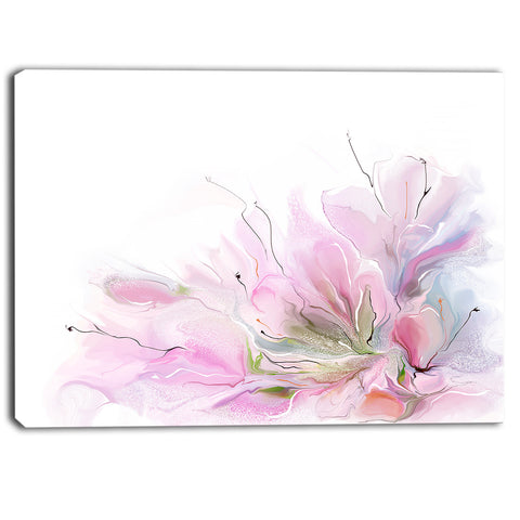 lovely pink flowers floral contemporary canvas art print PT6708