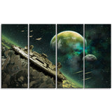 alien planet digital artwork print on canvas PT6717