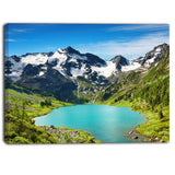 mountain lake landscape photography canvas art print PT6730