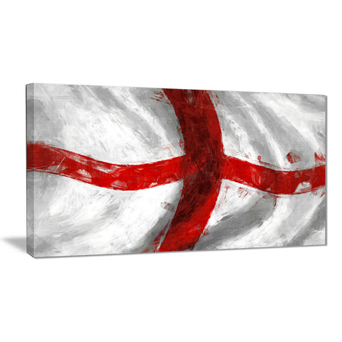 flag of england contemporary canvas art print PT6747