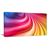 abstract colorful waves contemporary canvas art print PT6764