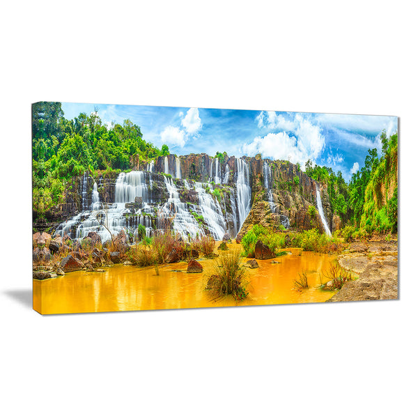 pongour waterfall landscape photography canvas print PT6772