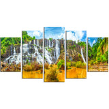pongour waterfall landscape photography canvas print PT6772