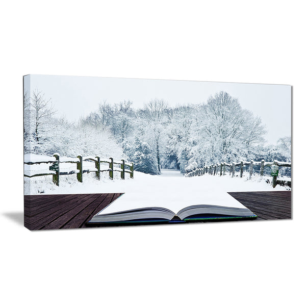 winter wonderland landscape contemporary artwork PT6801