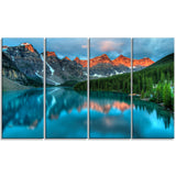 Moraine Lake Sunrise landscape Photography Canvas Art Print & Metal Wall Art - PT6802
