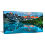 Moraine Lake Sunrise landscape Photography Canvas Art Print & Metal Wall Art - PT6802