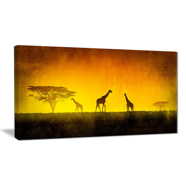 african sunset aura landscape canvas art print PT6831