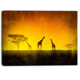 african sunset aura landscape canvas art print PT6831
